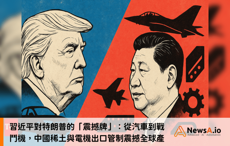 習近平對特朗普的「震撼牌」：從汽車到戰鬥機，中國稀土與電機出口管制震撼全球產業