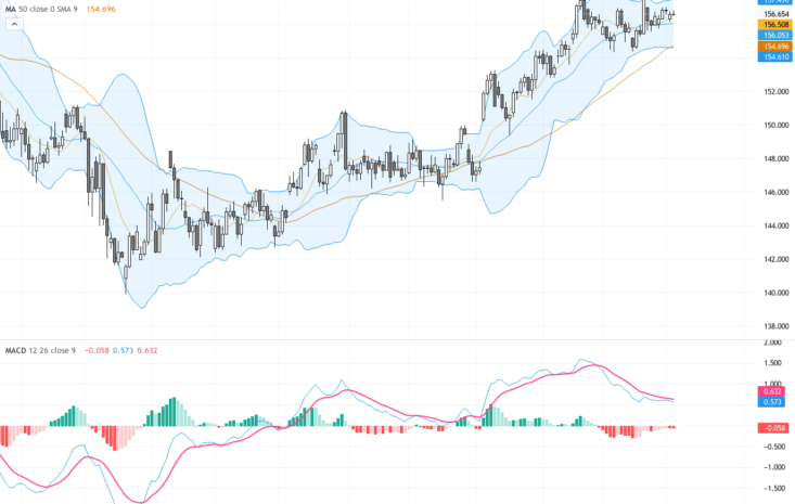 USDJPY：突破156關鍵技術阻力，日圓受日本服務業PMI影響下滑